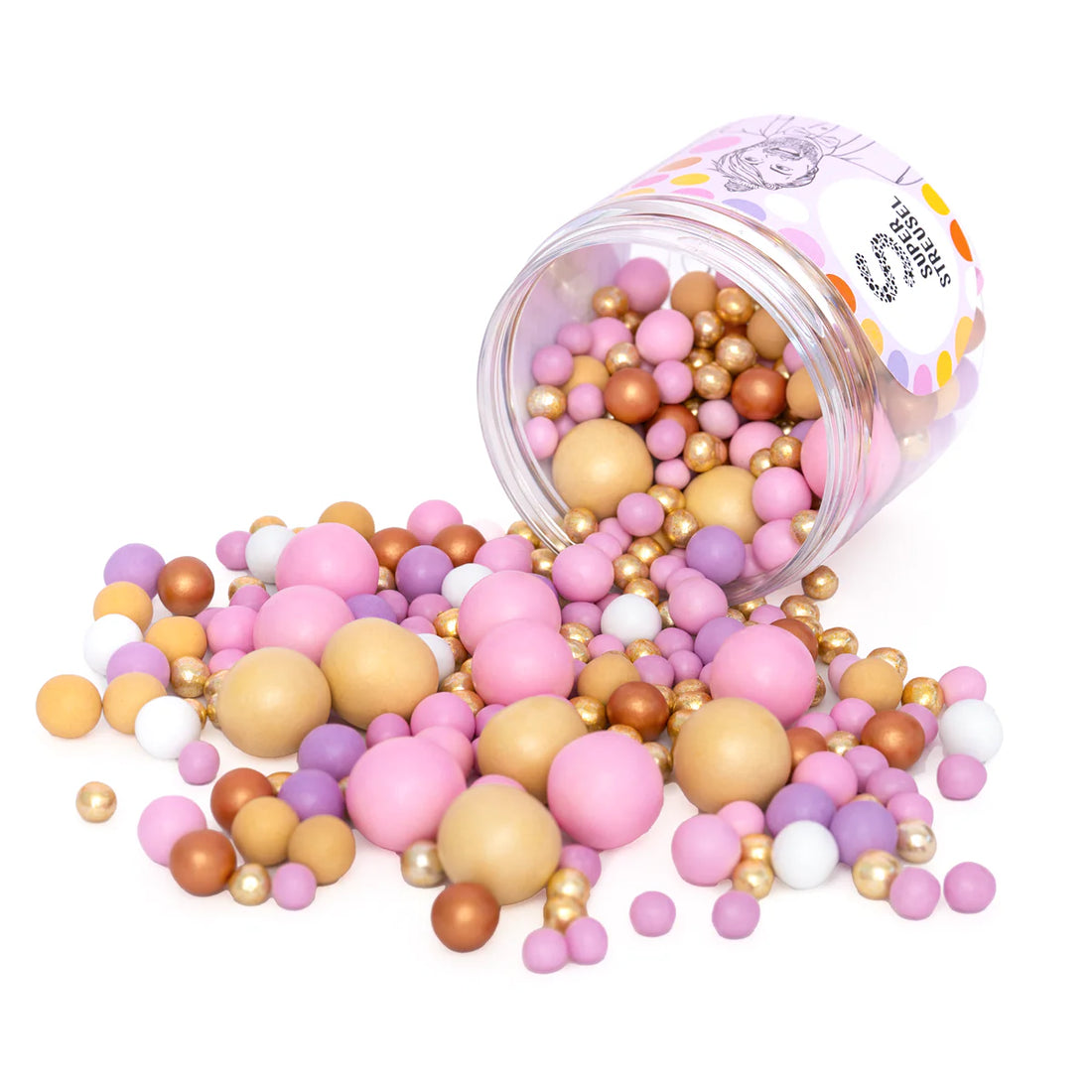 Bunte Schokokugeln Mix Party Torte