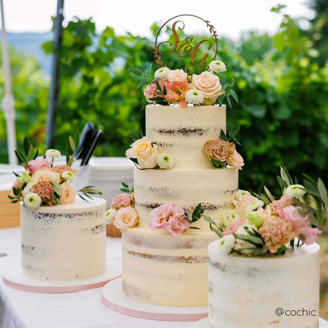 Caketopper Hochzeit Initialen Brautpaar