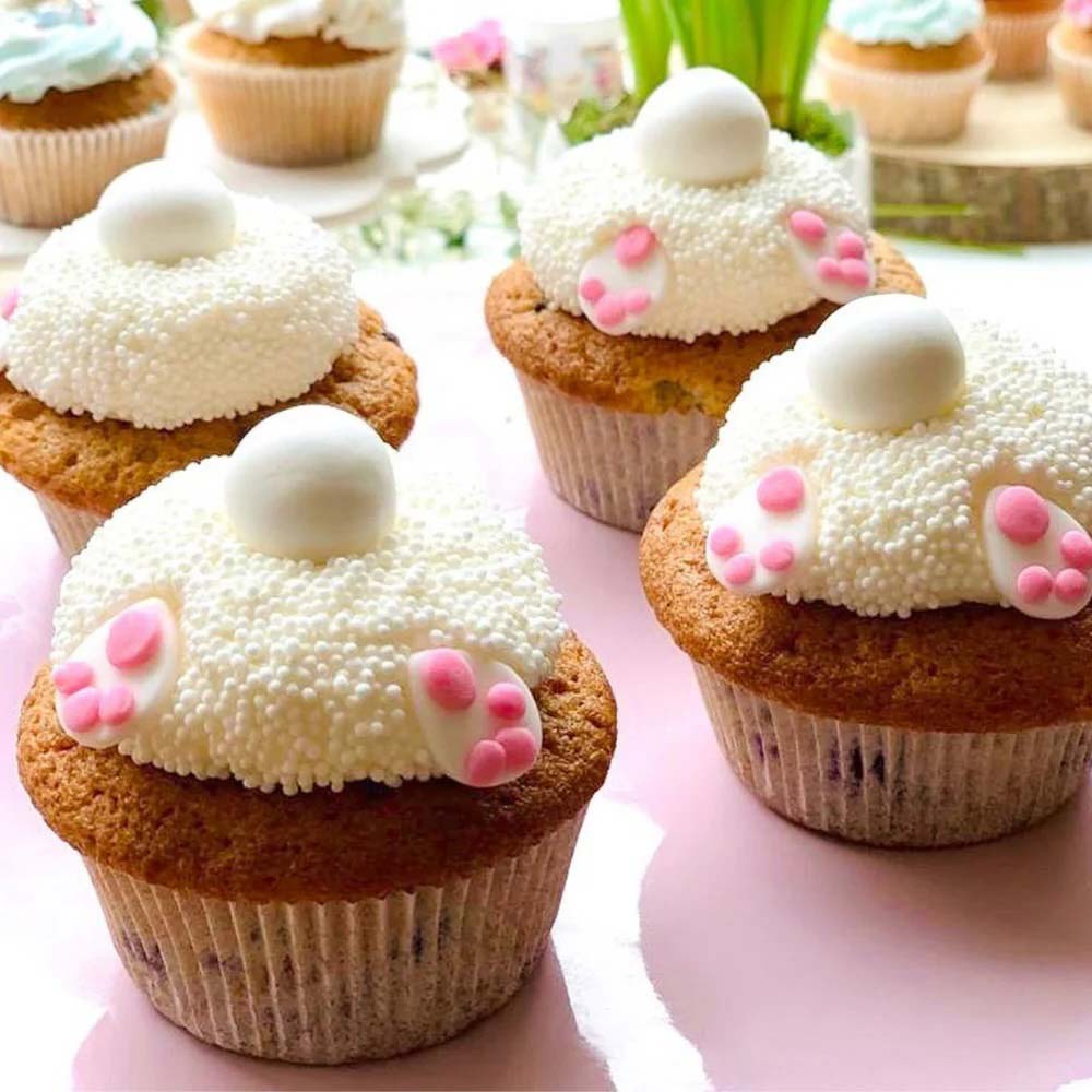Cupcake Deko White Choco XXL Schokokugeln Hase