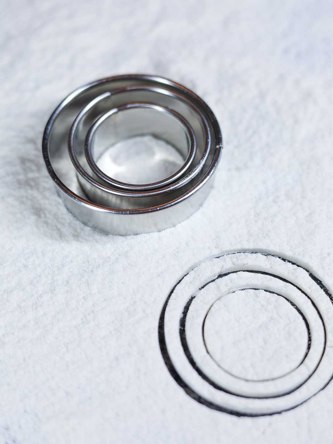 Keksausstecher rund Edelstahl verschiedene Größen