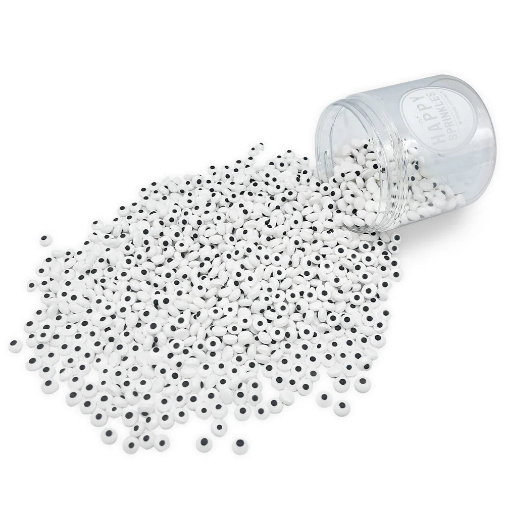 Lustige Zuckerstreusel mit Augen für Kindergeburtstag