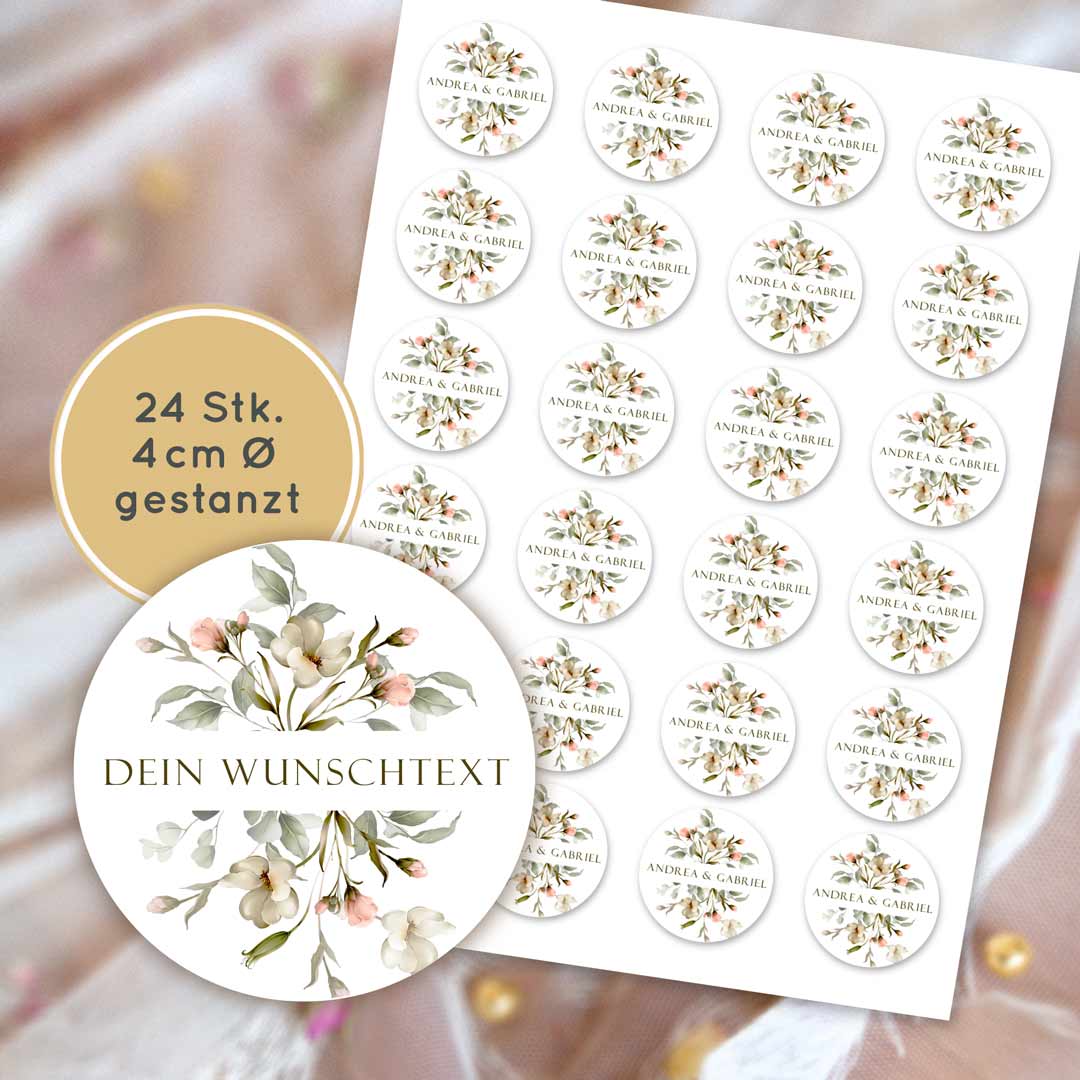 Hochzeit Cupcake Keks Aufleger florale Wildblumen