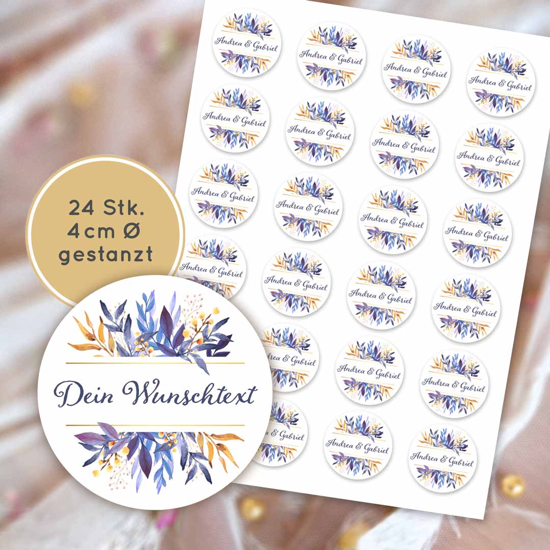 Muffinaufleger Hochzeit Floral Boho