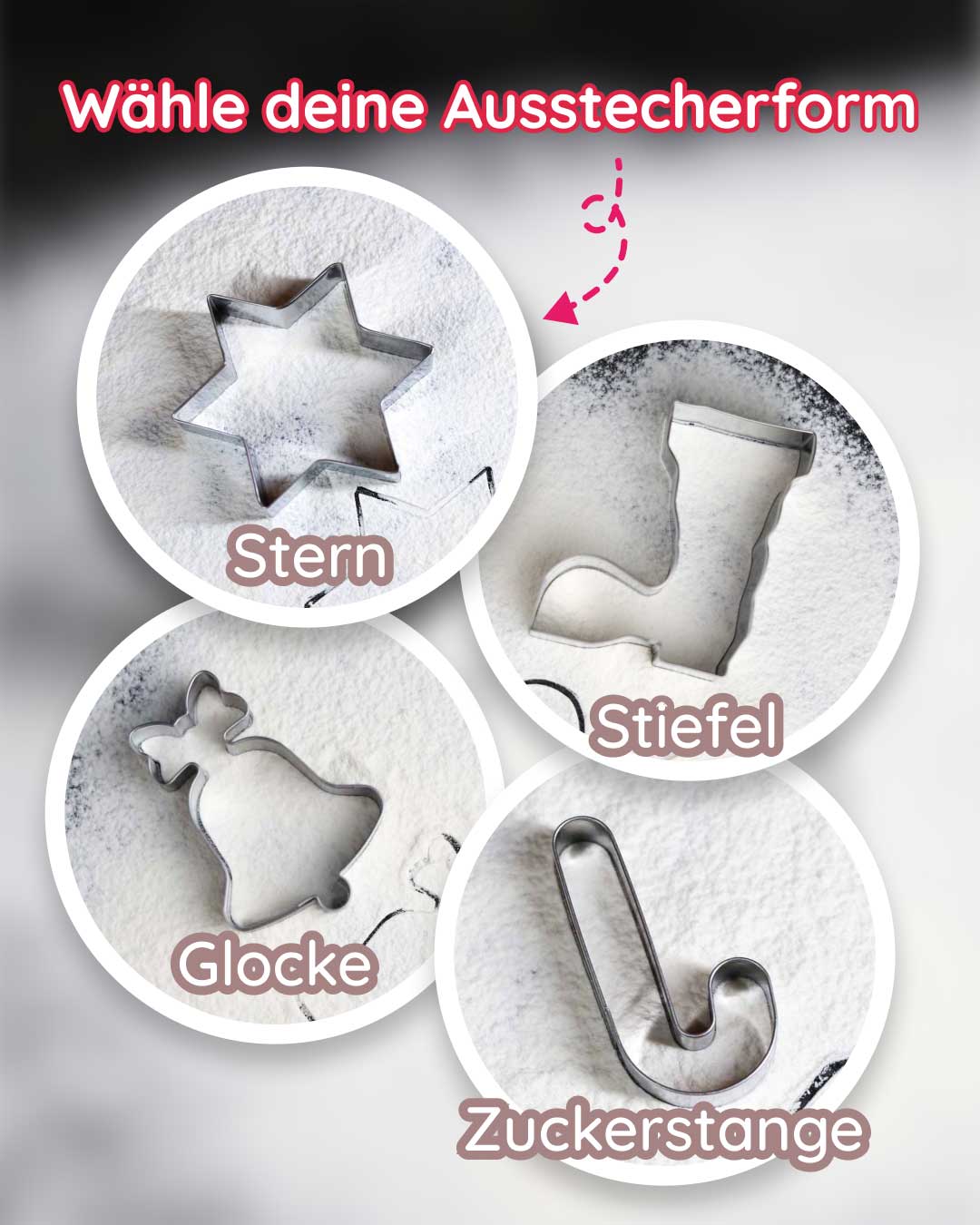 Keksausstecher Auswahl Weihnachten Firmen Geschenkset Zuckerwuschel