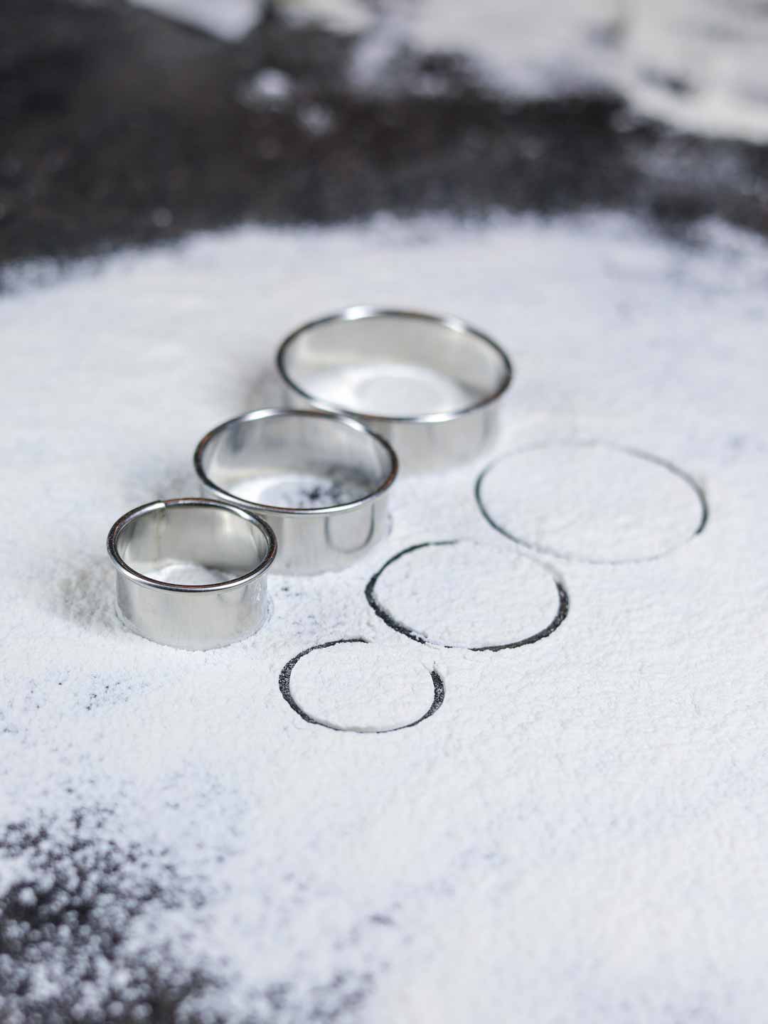 Keksausstecher rund Edelstahl verschiedene Größen