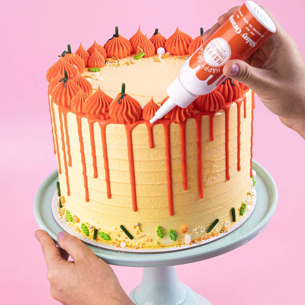 Happy Drip Shiny Orange Halloween Cake Drip von Happy Sprinkles