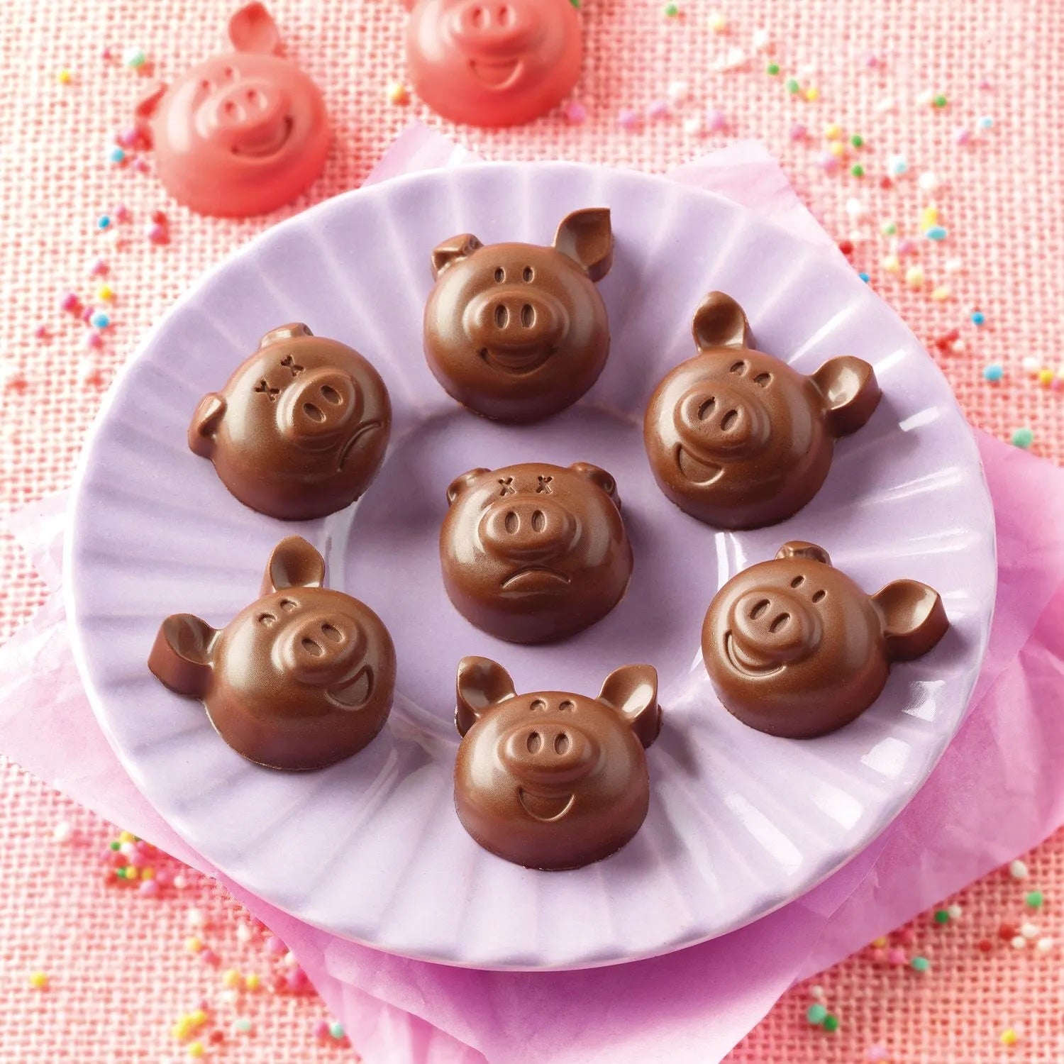 Silikomart Silikonform Choco Pigs Schweinchenform