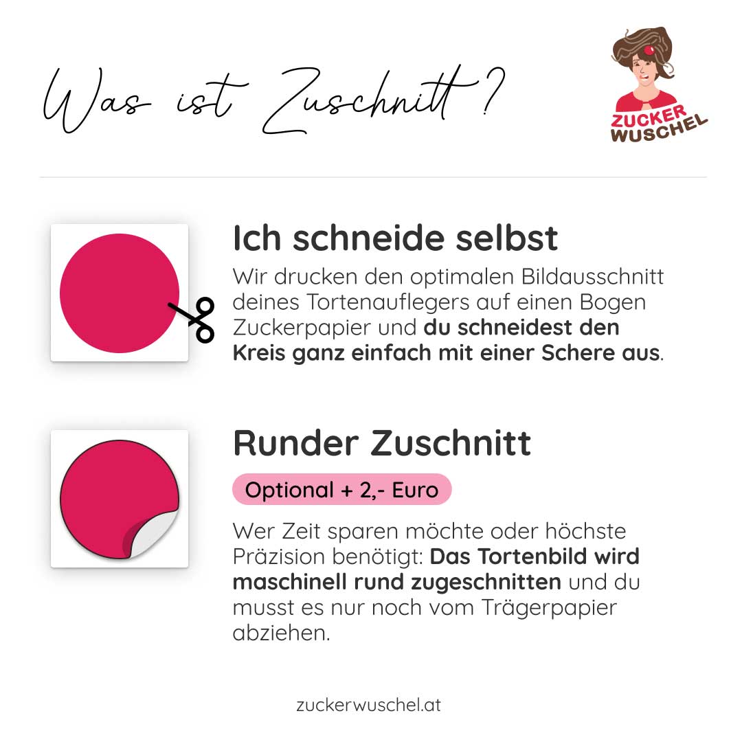 Zuckerwuschel Tortenbilder Zuschnitt Service