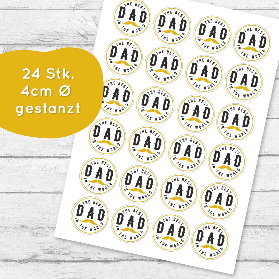 Muffinaufleger Best Dad Dschungelchen Super Streusel