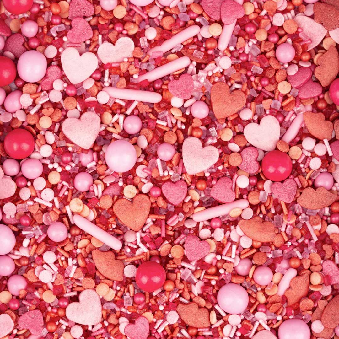 Super Streusel Liebe Valentinstag Rot Rosa