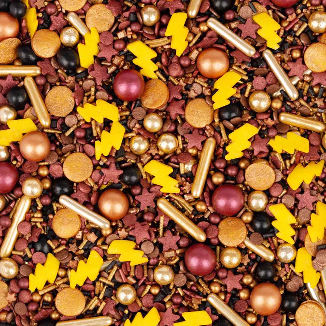Bunte Streusel Harry Potter Blitze Kupfer Schwarz Gold