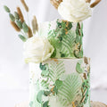 Buttercreme Torte Grün goldene Schokokugeln