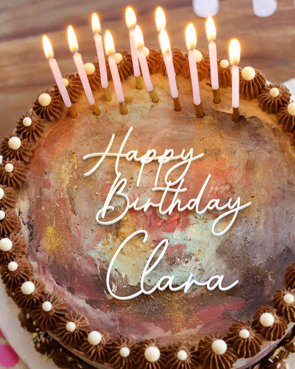 Cake Charm Happy Birthday Torte