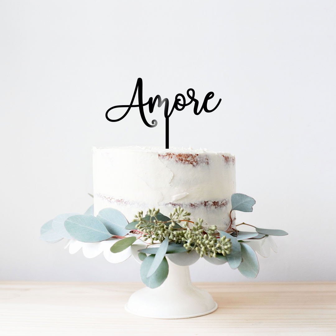 Cake Topper Amore Liebe Hochzeit