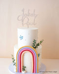 Cake Topper Geburtstag Doppelname personalisiert Zuckerwuschel