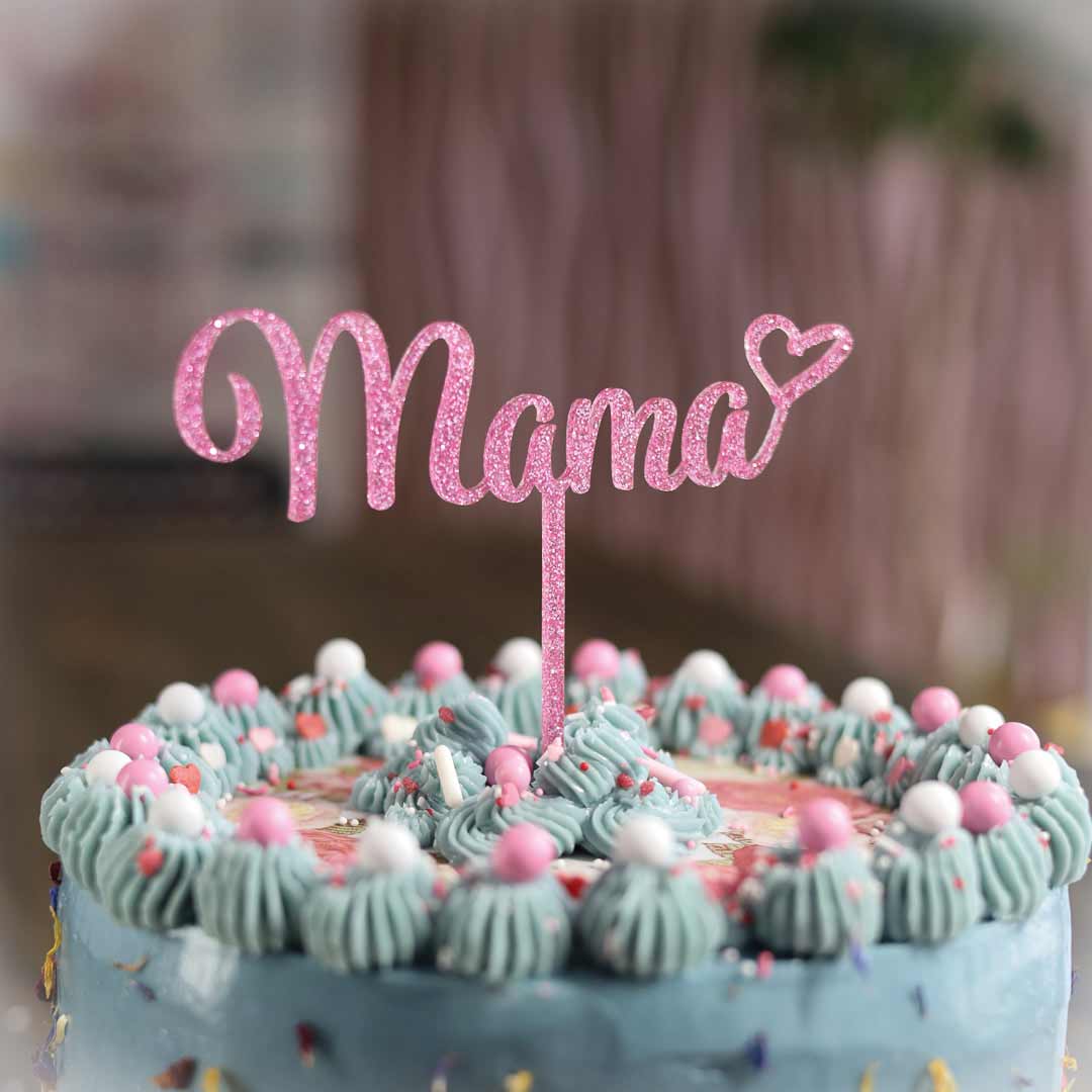Cake Topper Muttertag "Mama" verspielt