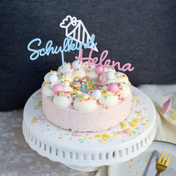 Cake Topper Set Schulkind personalisiert Schultüte