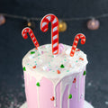 Cake Topper Weihnachten Comic Zuckerstangen Candy Cane