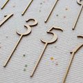 Caketopper Geburtstag elegante Zahlen aus Holz