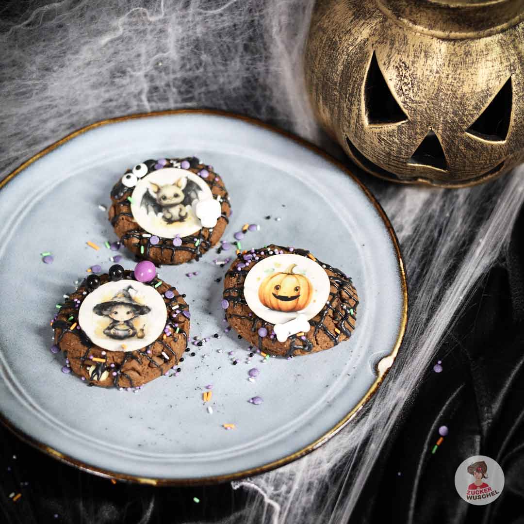 Dekoidee Halloween Cookies Streusel Muffinaufleger