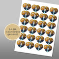 Essbare Foto Herzaufleger 24 Stk. Muffins