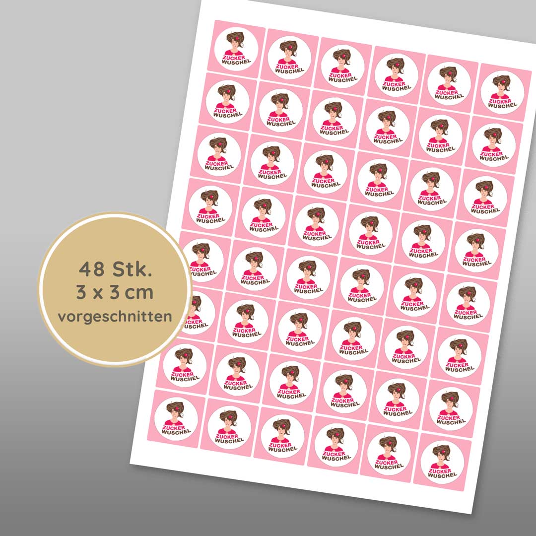 Essbare Mini-Logo-Aufleger für Firmen & Events (quadratisch)