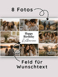 Foto Collage Tortenaufleger Zuckerwuschel personalisiert