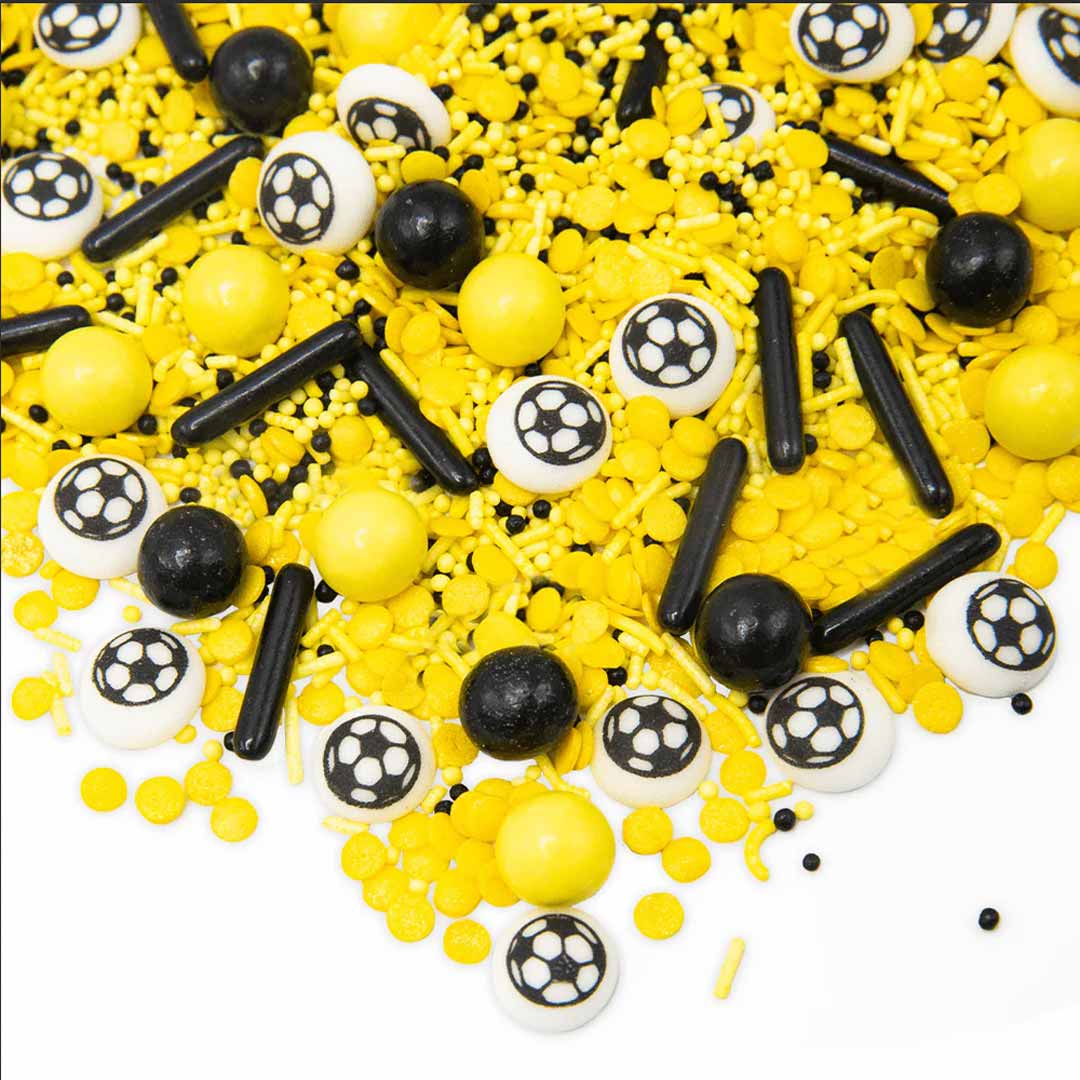 Fussball Streusel Gelb Happy Sprinkles Kick it like champions