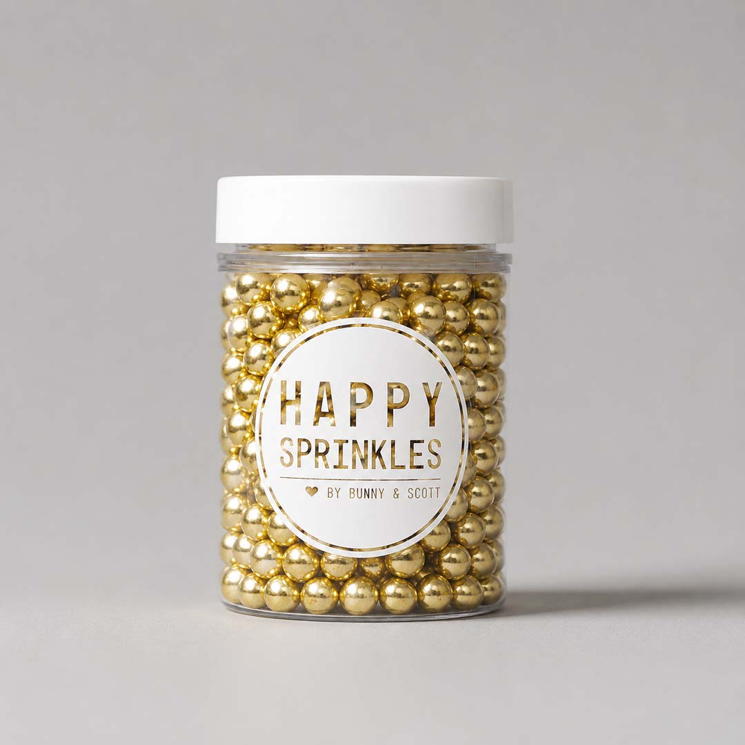 Happy Sprinkles Gold Metallic Choco S 80g Dose