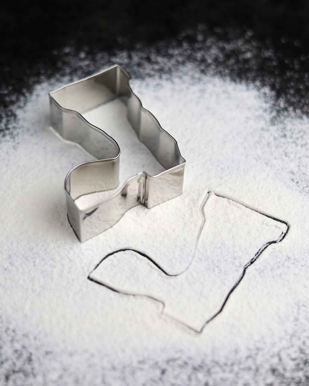 Keksausstecher Weihnachten Edelstahl Stiefel Form