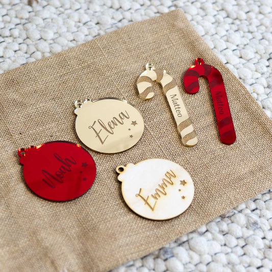 Personalisierte Geschenkanhänger Weihnachten Nikolo
