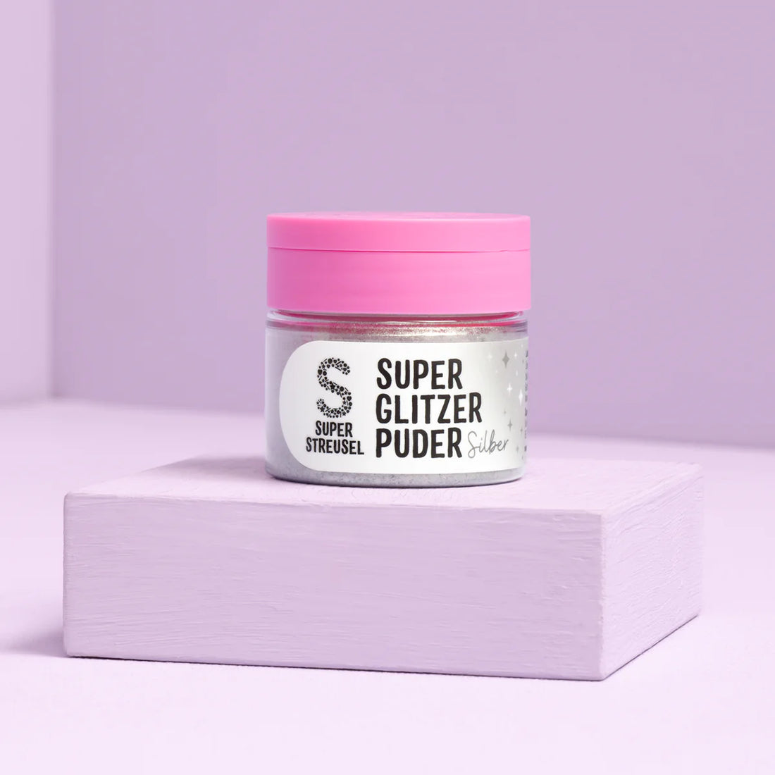 Super Streusel SuperGlitzerPuder Silber 10g Dose