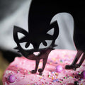 Tortenstecker Halloween Katze Schwarz