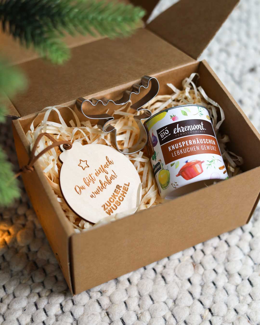 Weihnachtsgeschenk mit Logo Gravur