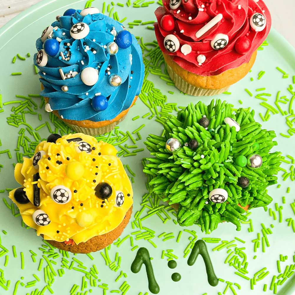Fussball Streusel Gelb Happy Sprinkles Kick it like champions
