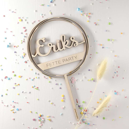 Cake Topper personalisiert Fette Party