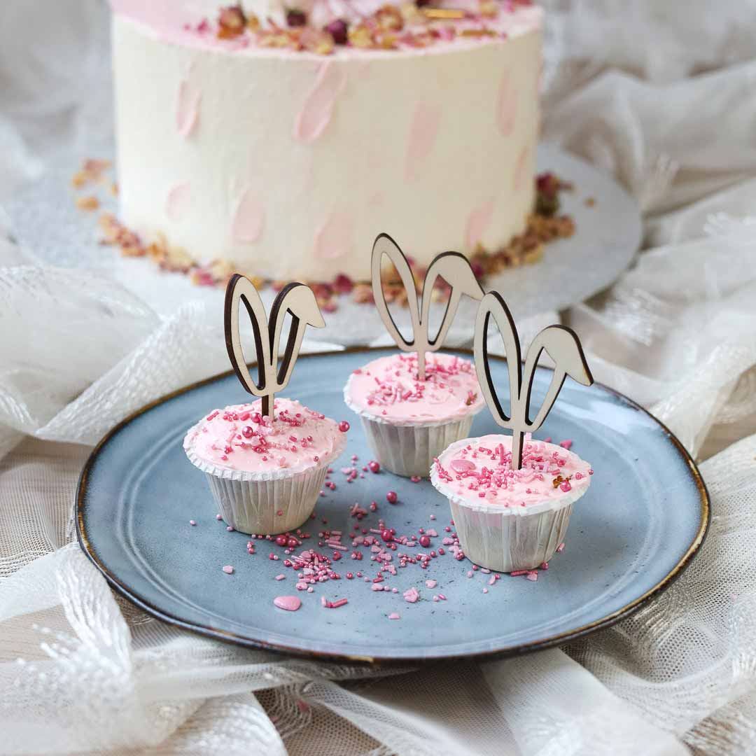 Cupcake Muffin Topper Hasenohren