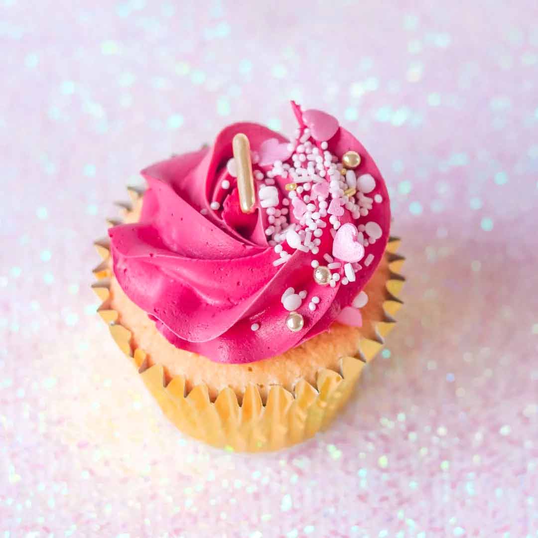 Cupcake Pink Herzstreusel