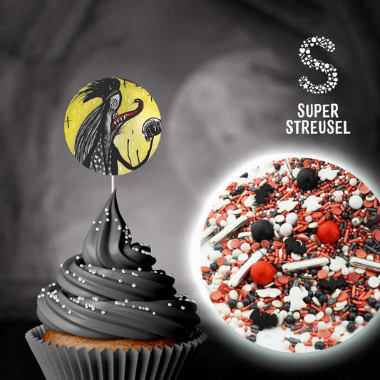 Deko-Set Cupcakes Halloween Hexe Super Streusel