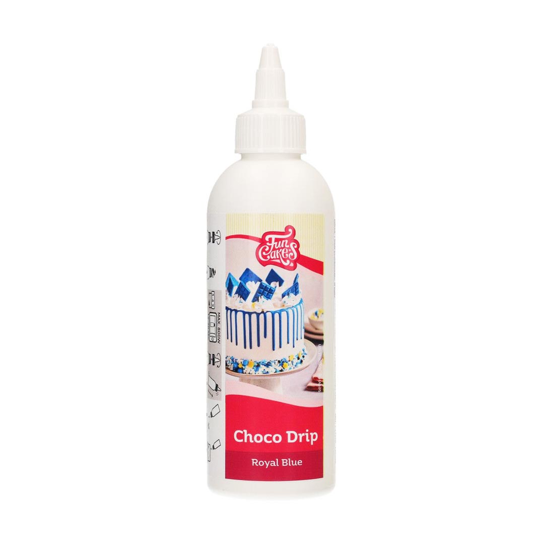 FunCakes Choco Drip Royal Blue Schokolade 180g Flasche