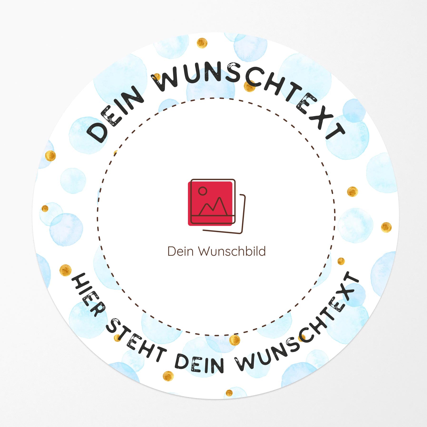 Tortenaufleger Foto Watercolor Stamp