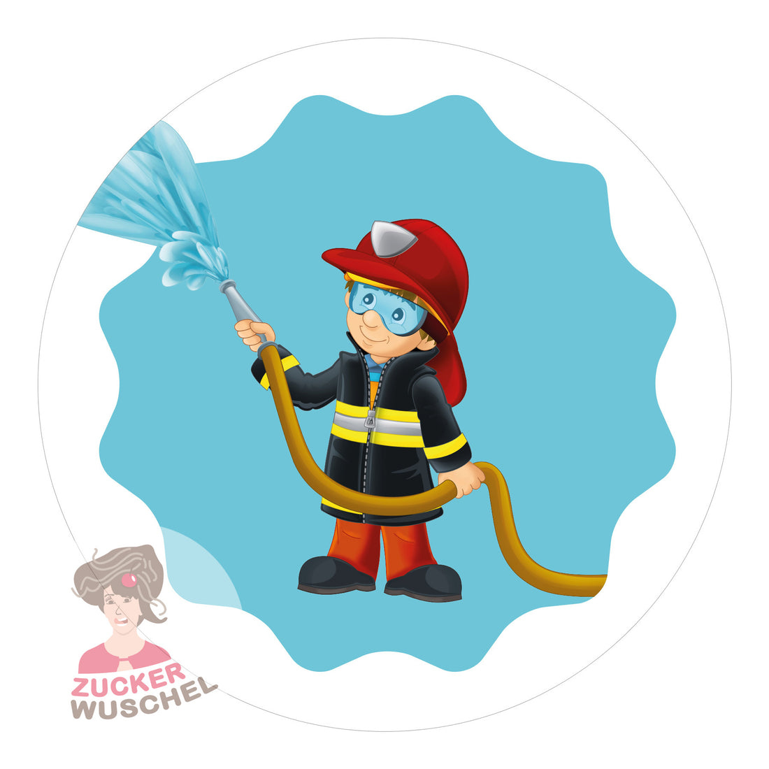 Tortenaufleger Kindergeburtstag "Feuerwehrmann"