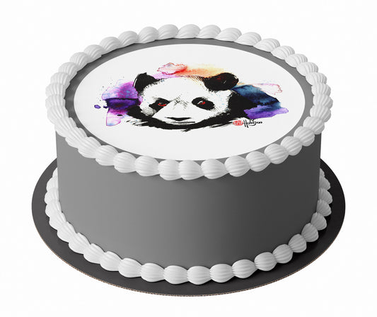Tortenaufleger Kunst "Watercolor Panda" von Habu San