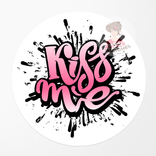Tortenaufleger Liebe Valentinstag "Kiss me"