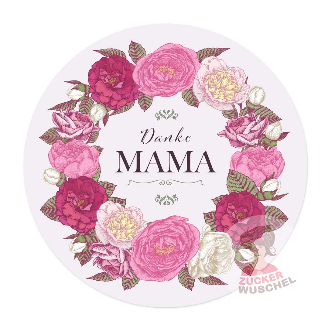 Tortenaufleger Muttertag Rosen Vintage